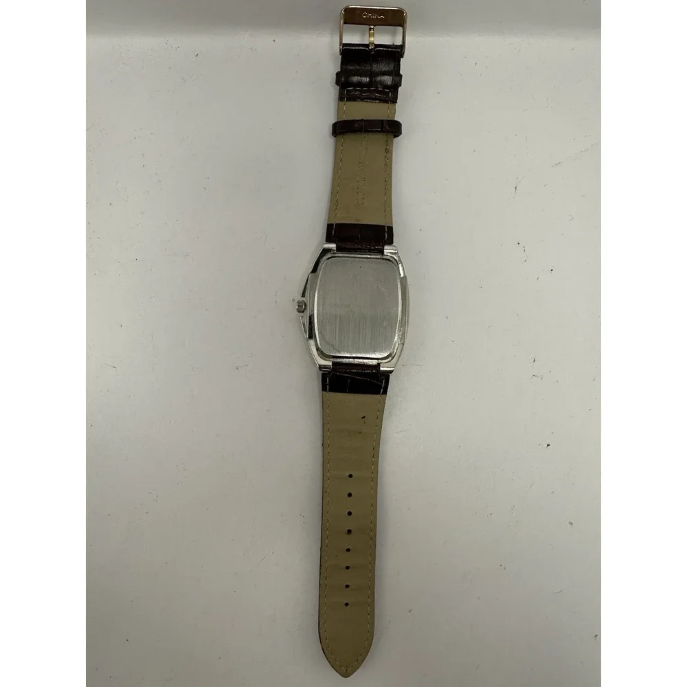 Accutime 4028WMM New Battery Mens Tank Watch‎ 42MM 8